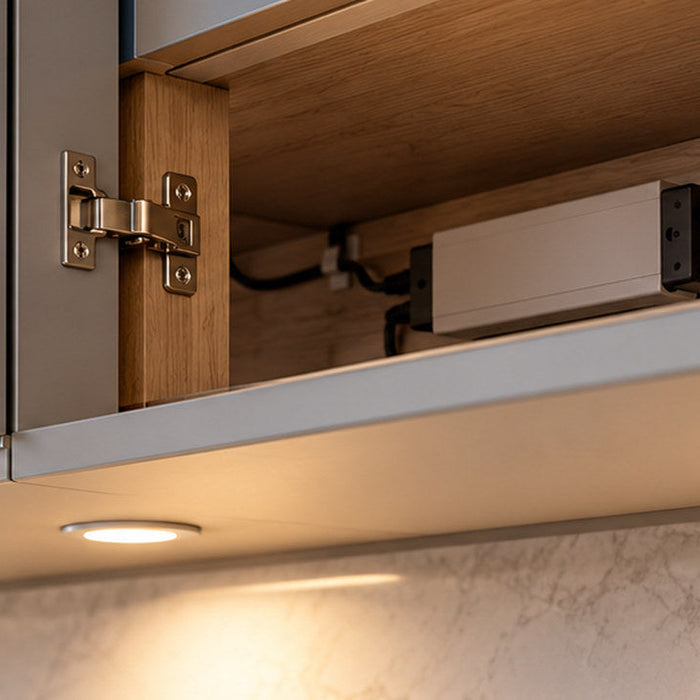 How to Hide Under Cabinet Lighting Wires and LED Drivers