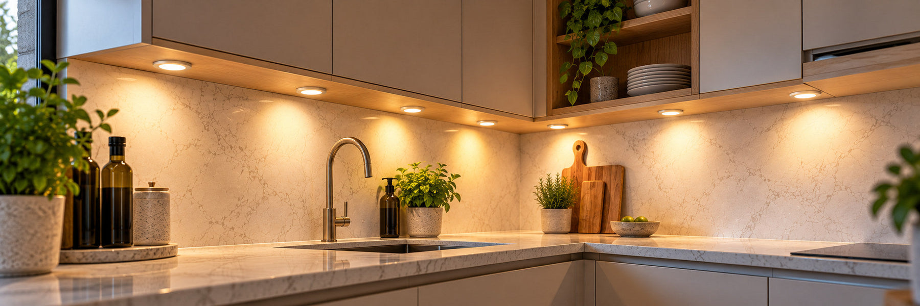 Best Under Cabinet Lighting for Different Kitchen Layouts