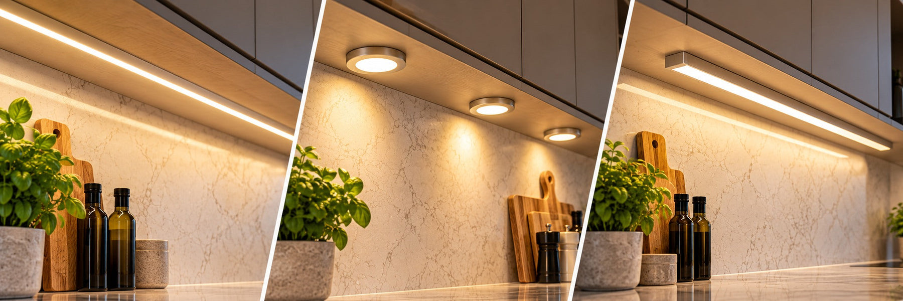 LED Strip vs Puck vs Linear Under Cabinet Lighting: Which Is Best?