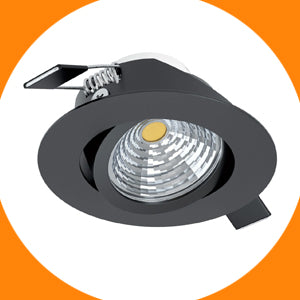 Round Black Downlights