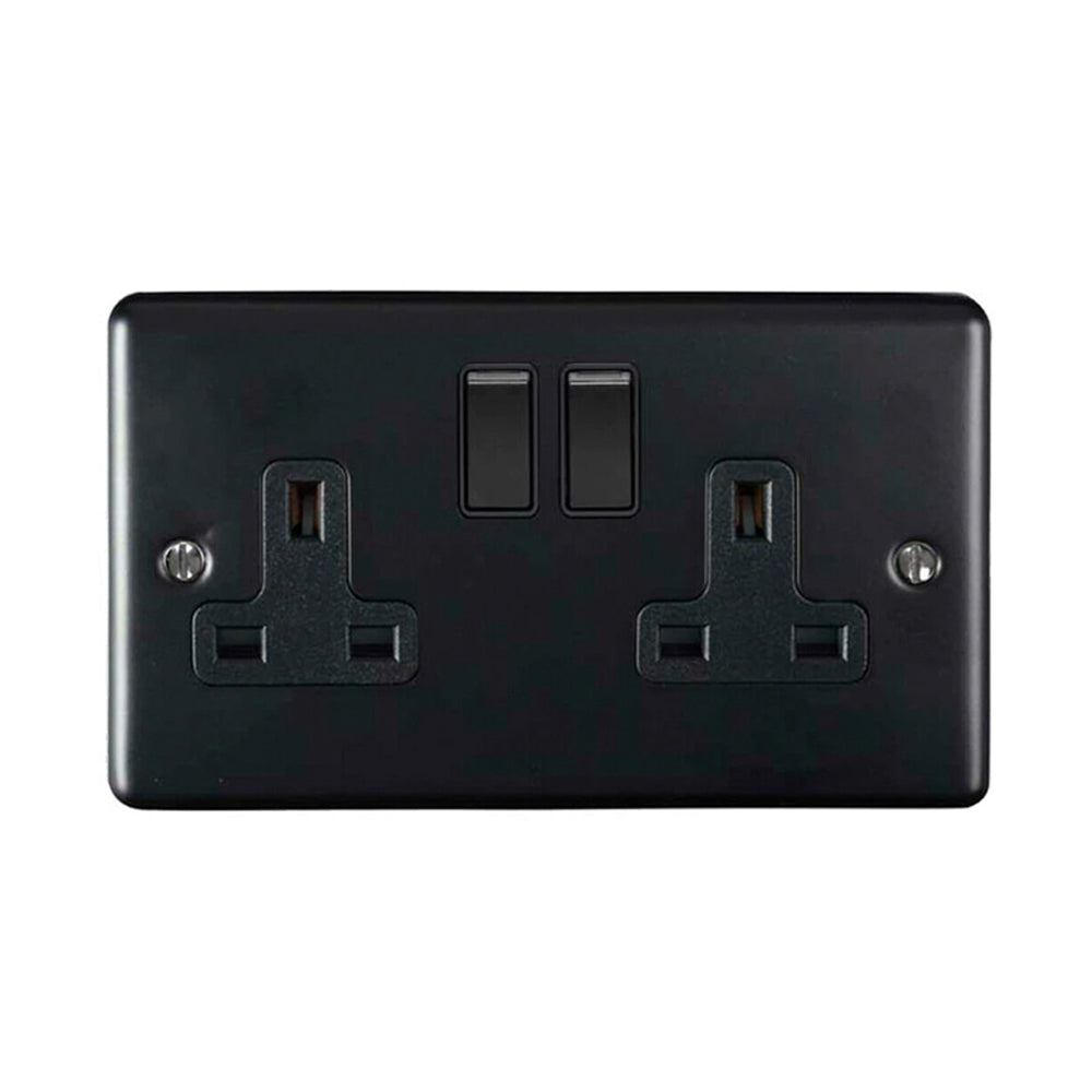Individual Black Plug Sockets & Outlets — LoopsDirect