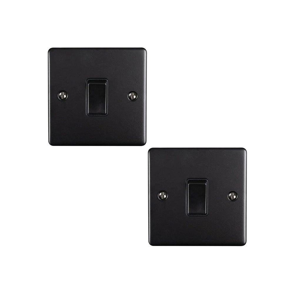 2 PACK - Black Switches & Dimmers