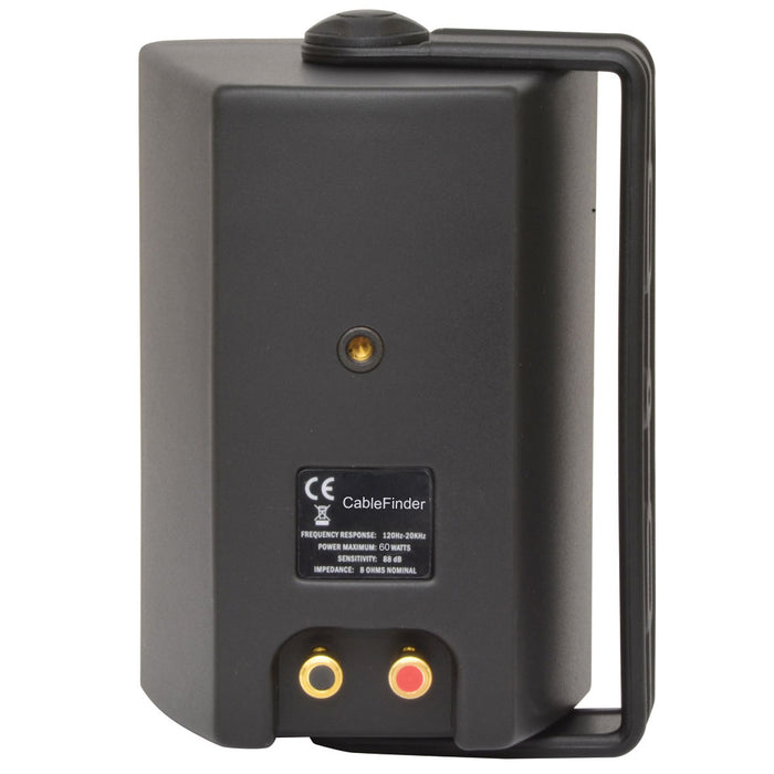 110W Bluetooth Amplifier & 2x Corner Wall Speakers Compact Wireless HiFi TV Kit