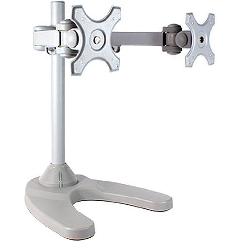 71cm Height Adjustable Sit Stand Work Desk Converter & Twin Monitor Bracket Set - LoopsDirect