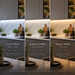Comparison of cool white, natural white and warm white kitchen lighting