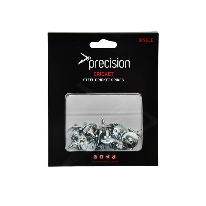 20 PACK Steel Cricket Shoe Spikes - Pitch Turf Grip Spare Boot Spikes - Precision