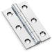 PAIR Solid Brass Cabinet Butt Hinge - 50mm - Polished Chrome Premium Cupboard