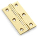 PAIR Solid Brass Cabinet Butt Hinge - 64mm - Polished Brass Premium Cupboard