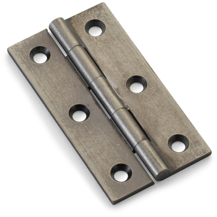 PAIR Solid Brass Cabinet Butt Hinge - 64mm - Pewter Premium Cupboard Fixings