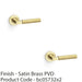 2 PACK SOLID BRASS Smooth Door Handle Set Satin Brass Angled Lever On Round Rose 1