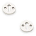 2 PACK Round Standard Lock Profile Escutcheon Polished Nickel Door Key Plate