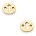 2 PACK Round Standard Lock Profile Escutcheon Unlaquered Brass Door Key Plate