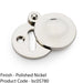 Round Standard Lock Profile Escutcheon & Smooth Swing Cover - Polished Nickel 1