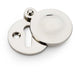 Round Standard Lock Profile Escutcheon & Smooth Swing Cover - Polished Nickel