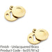 2 PACK Round Standard Lock Profile Escutcheon & Smooth Swing Cover Brass 1