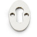 Oval Standard Lock Profile Escutcheon - Polished Nickel Door Key Plate