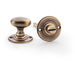 Traditional Oval Thumbturn & Release Lock - Antique Brass - Bathroom Door WC