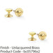 2 PACK Traditional Oval Thumbturn & Release Lock Polished Brass Bathroom Door WC 1