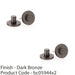 2 PACK Modern Hammered Thumbturn & Release Lock Dark Bronze Bathroom Door WC 1
