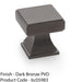 Chunky Square Cupboard Door Knob - 30mm - Dark Bronze Kitchen Unit Pull Handle 1