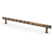 Bamboo T Bar Pull Handle - Antique Brass 224mm Centres SOLID BRASS Drawer Door