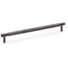 Knurled T Bar Door Pull Handle - Dark Bronze - 224mm Centres Premium Drawer
