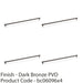 4 PACK Knurled T Bar Door Pull Handle Dark Bronze 448mm Centres Premium Drawer 1