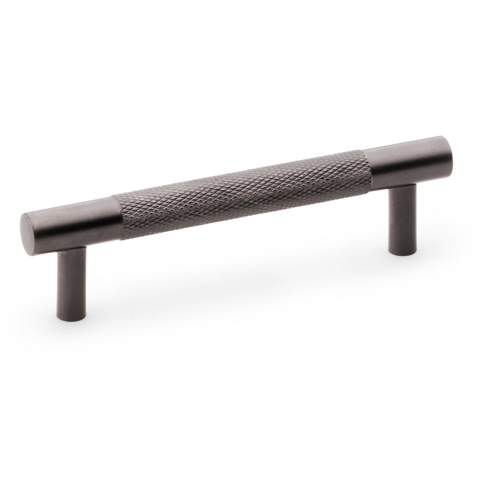 Knurled T Bar Door Pull Handle - Dark Bronze - 96mm Centres Premium Drawer