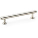 Round T Bar Pull Handle - Satin Nickel - 128mm Centres SOLID BRASS Drawer Door