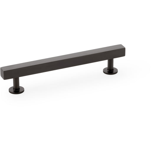 Straight Square Bar Pull Handle - Dark Bronze 128mm Centres SOLID BRASS Drawer