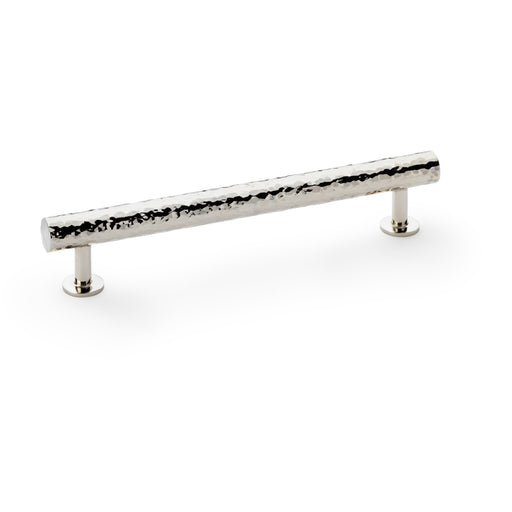 Hammered T Bar Pull Handle - Polished Nickel - 160mm Centres SOLID BRASS Drawer