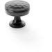 Round Hammered Door Knob - Dark Bronze 32mm Diameter Cupboard Pull Handle