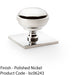 Classic Round Cabinet Door Knob & Matching Backplate Polished Nickel 38mm Handle 1