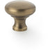 Victorian Round Door Knob - Antique Brass 32mm - Kitchen Cabinet Pull Handle