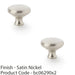 2 PACK Victorian Round Door Knob Satin Nickel 38mm Kitchen Cabinet Pull Handle 1