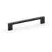 Slim Square Bar Pull Handle - Matt Black - 160mm Centres SOLID BRASS Drawer