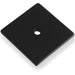 Square Kitchen Door Knob Backplate - Matt Black 38mm x 38mm Cabinet Plate