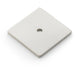 Square Kitchen Door Knob Backplate - Satin Nickel 38mm x 38mm Cabinet Plate