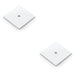 2 PACK Square Kitchen Door Knob Backplate Polished Chrome 45mm x 45mm Cabinet