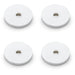 4 PACK Round Kitchen Door Knob Backplate Polished Chrome 25mm Circular Plate