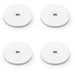 4 PACK Round Kitchen Door Knob Backplate Polished Chrome 35mm Circular Plate