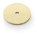 Round Kitchen Door Knob Backplate - Satin Brass 35mm Diameter Circular Plate