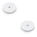 2 PACK Round Kitchen Door Knob Backplate Polished Chrome 40mm Circular Plate