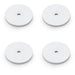 4 PACK Round Kitchen Door Knob Backplate Polished Chrome 40mm Circular Plate