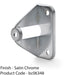 Folding Sliding & Slab Door Handle Adapter - Knobs & Pulls - Satin Chrome 1