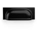 Backplate Cup Handle - Matt Black 96mm Centres Solid Brass Shaker Drawer Pull