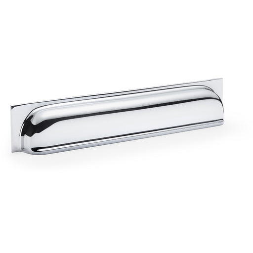 Backplate Cup Handle Polished Chrome 203mm Centre Solid Brass Shaker Drawer Pull