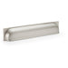 Backplate Cup Handle - Satin Nickel 203mm Centres Solid Brass Shaker Drawer Pull
