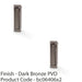 2 PACK Flush Sliding Pocket Door Pull Handle Dark Bronze 70mm x 19mm Finger Edge 1