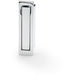 Flush Sliding Pocket Door Pull Handle - Polished Chrome 70mm x 19mm Finger Edge